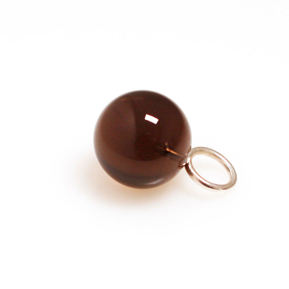 Rauchquarz Kugel Anhänger 14mm BaBa jewellery