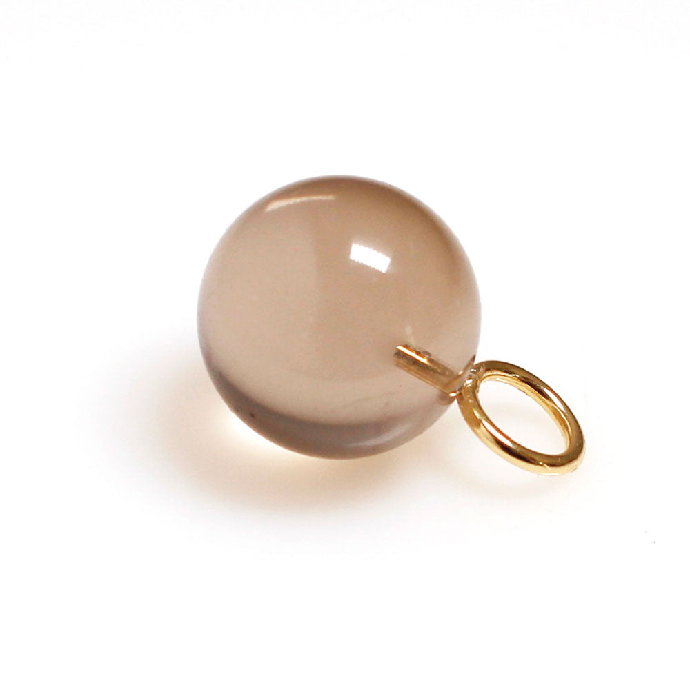 Rauchquarz Kugel Anhänger Gold BaBa jewellery