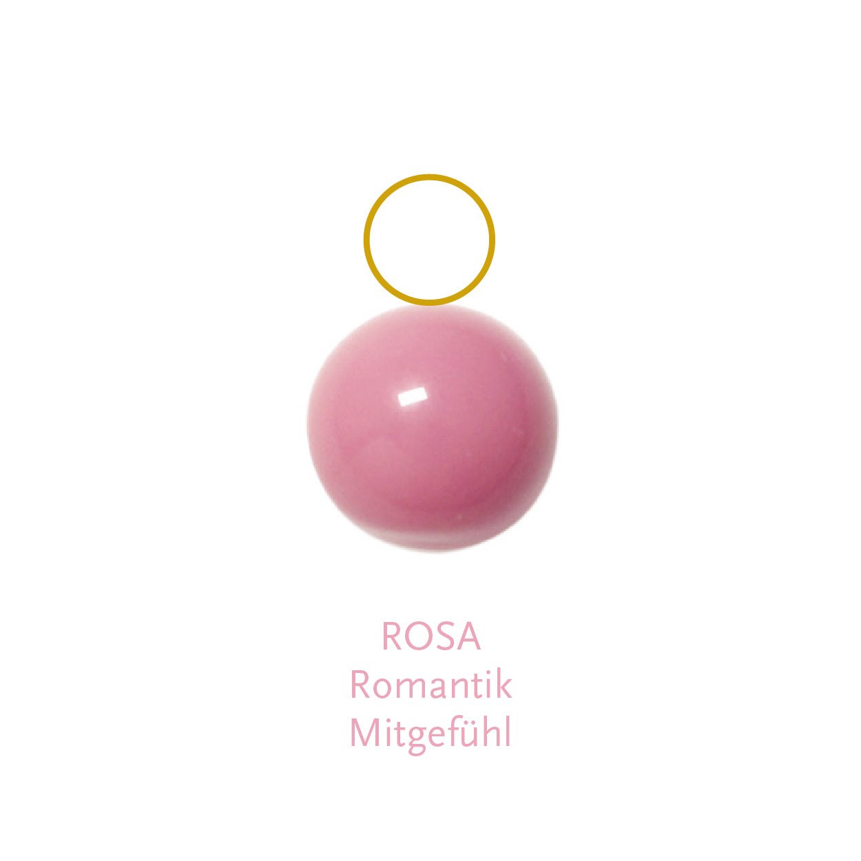 Glaskugel rosa 6mm BaBa jewellery