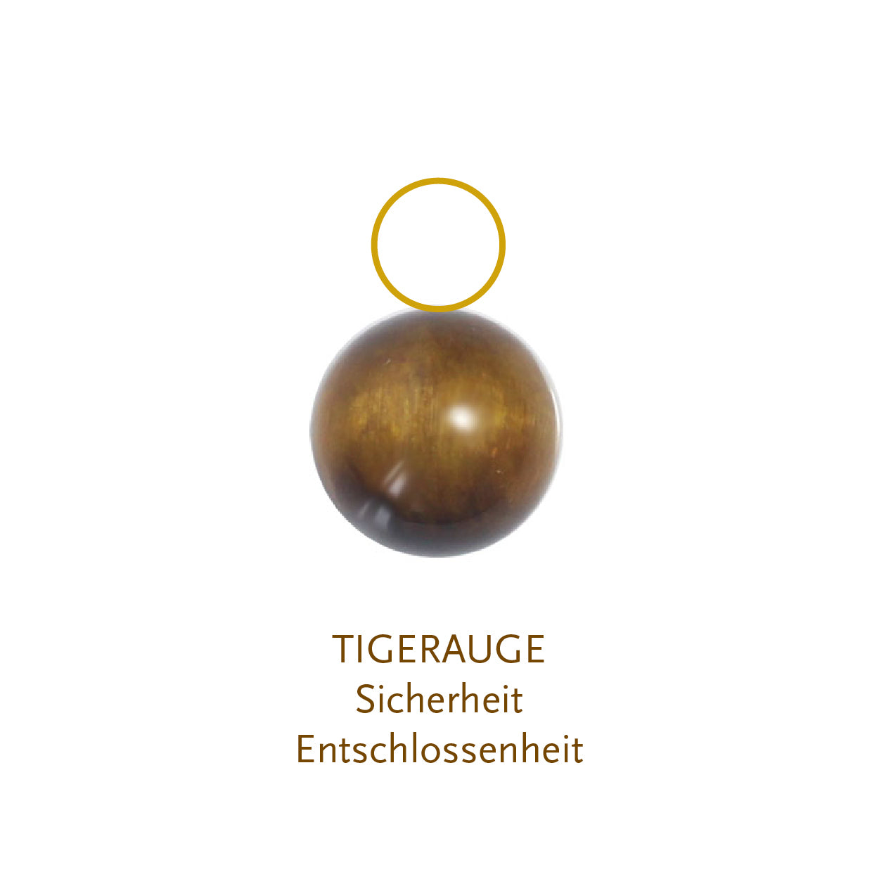 Edelstein Kugelanhänger Tigerauge 6mm BaBa jewellery