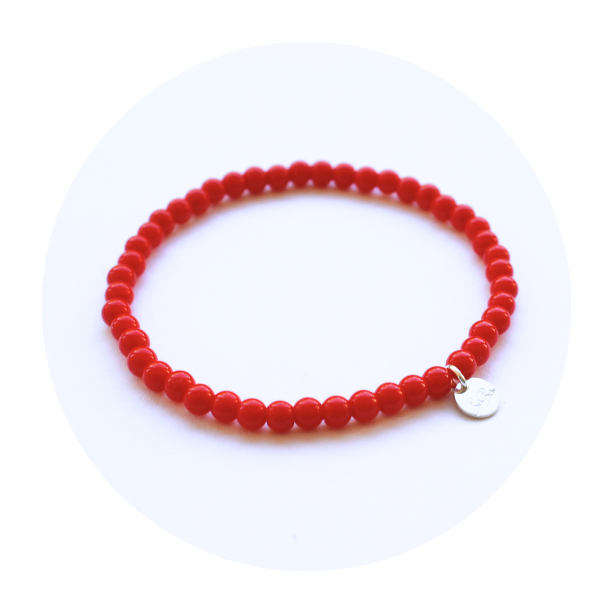 ARMBAND aus farbigen Glasperlen