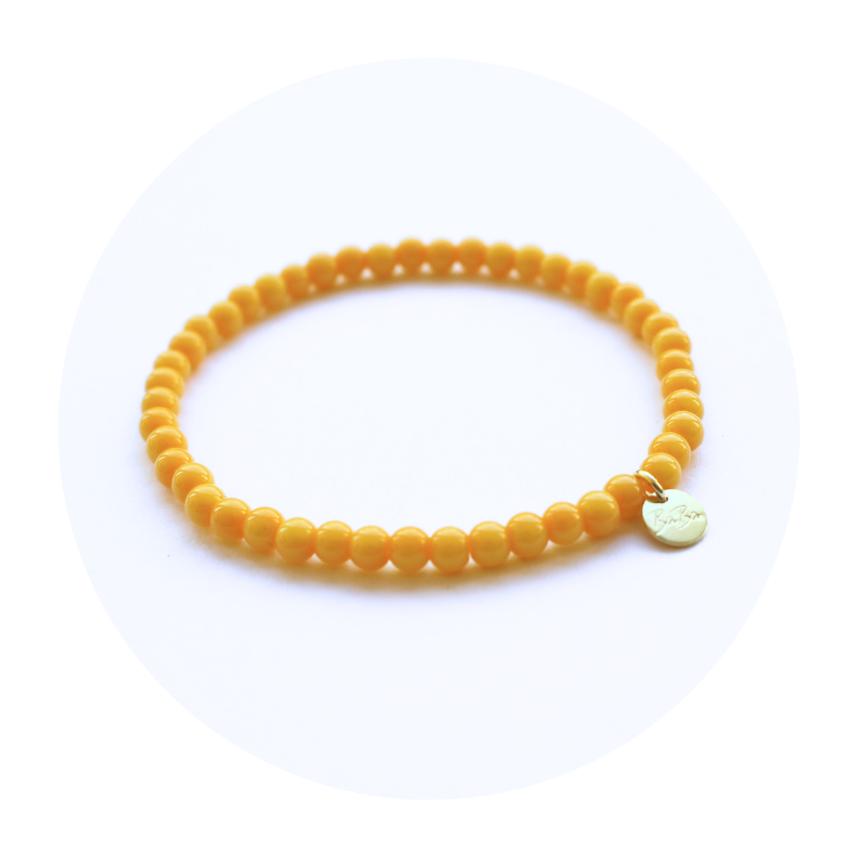 ARMBAND aus farbigen Glasperlen