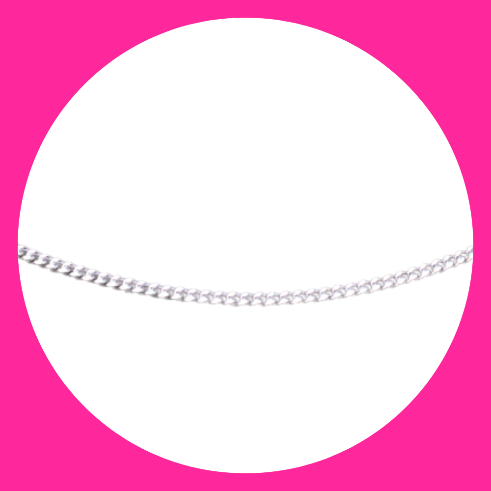 Feine Panzerkette in Silber oder Gold 70cm