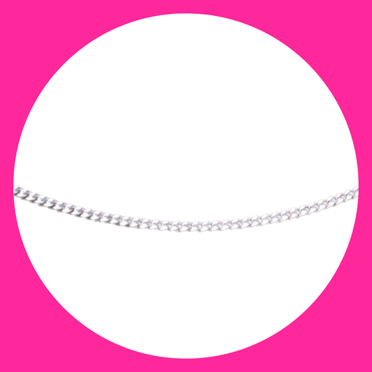 Feine Panzerkette in Silber oder Gold 70cm