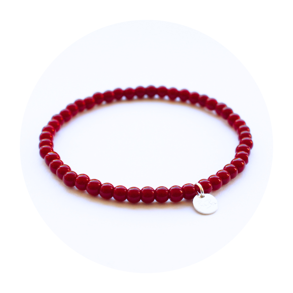ARMBAND aus farbigen Glasperlen