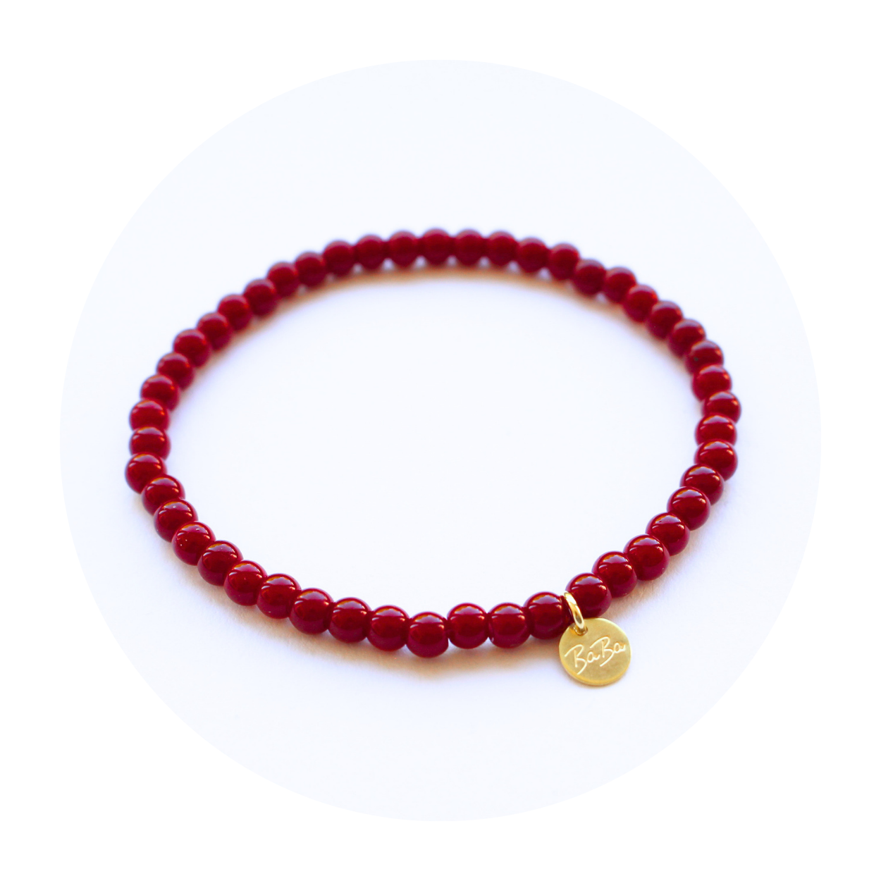 ARMBAND aus farbigen Glasperlen