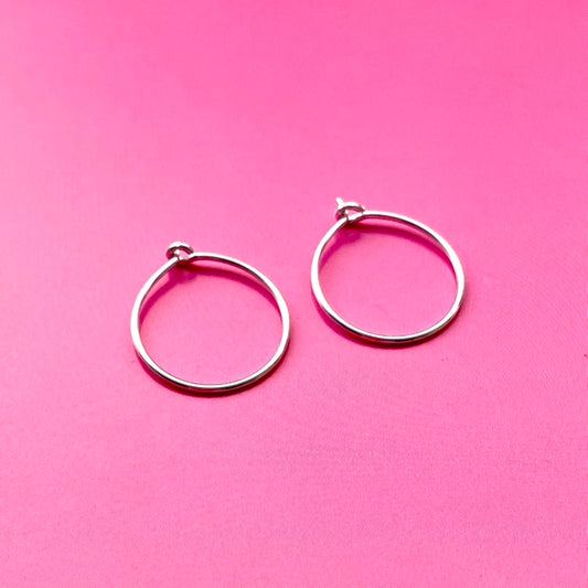 Silber Creolen 15mm BaBa jewellery for happiness