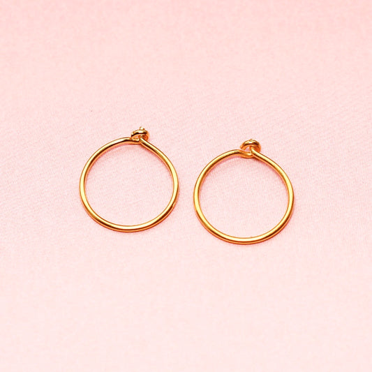 Creolen Silber vergoldet BaBa jewellery