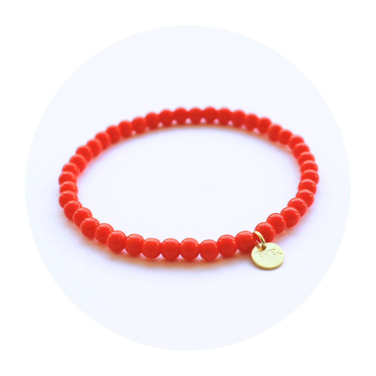 ARMBAND aus farbigen Glasperlen