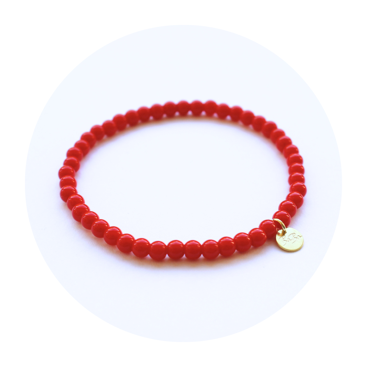ARMBAND aus farbigen Glasperlen