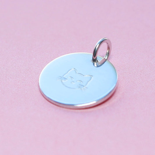 BaBa Cat Anhänger silber 14mm