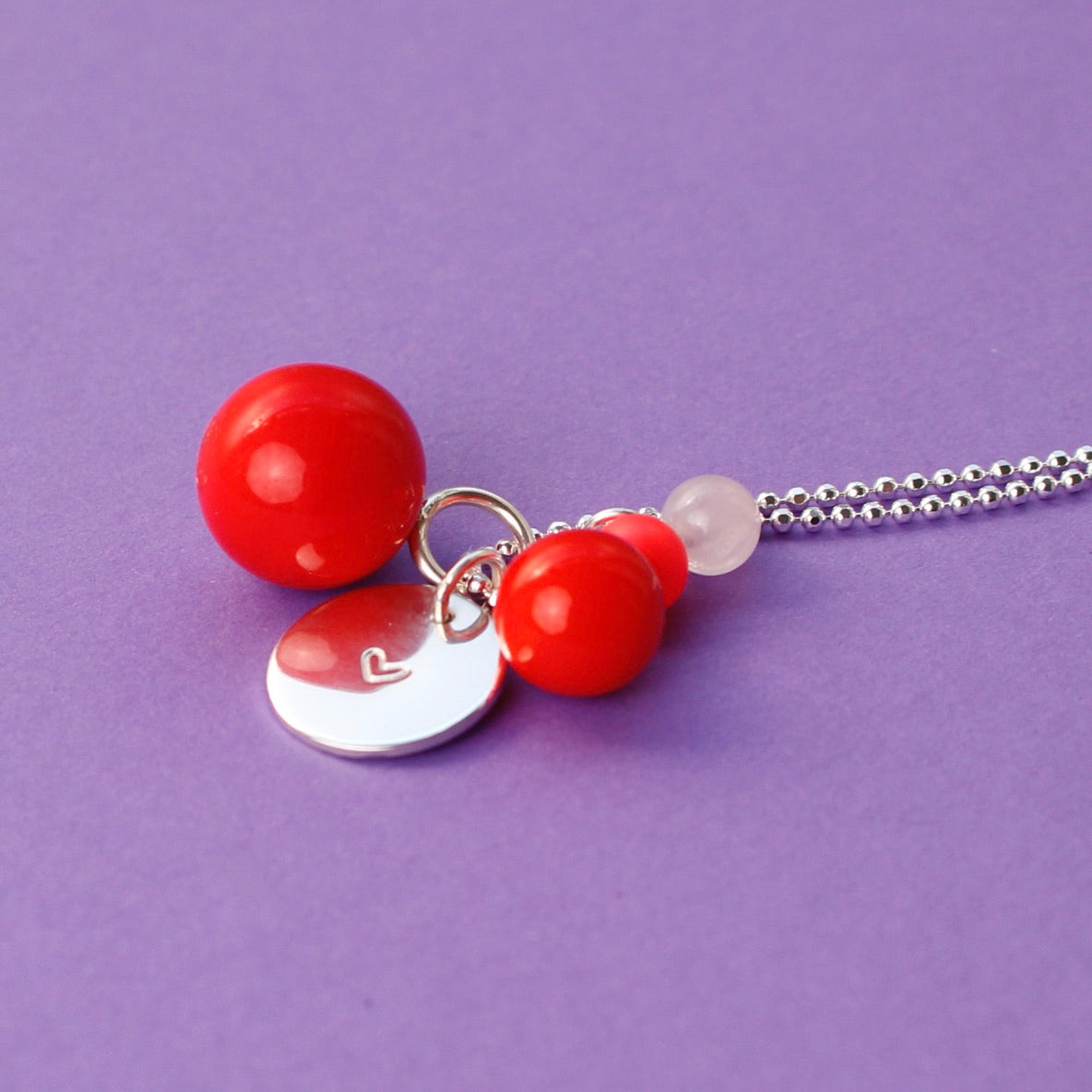 Silberkette mit 5 variablen Anhängern BaBa jewellery for happiness