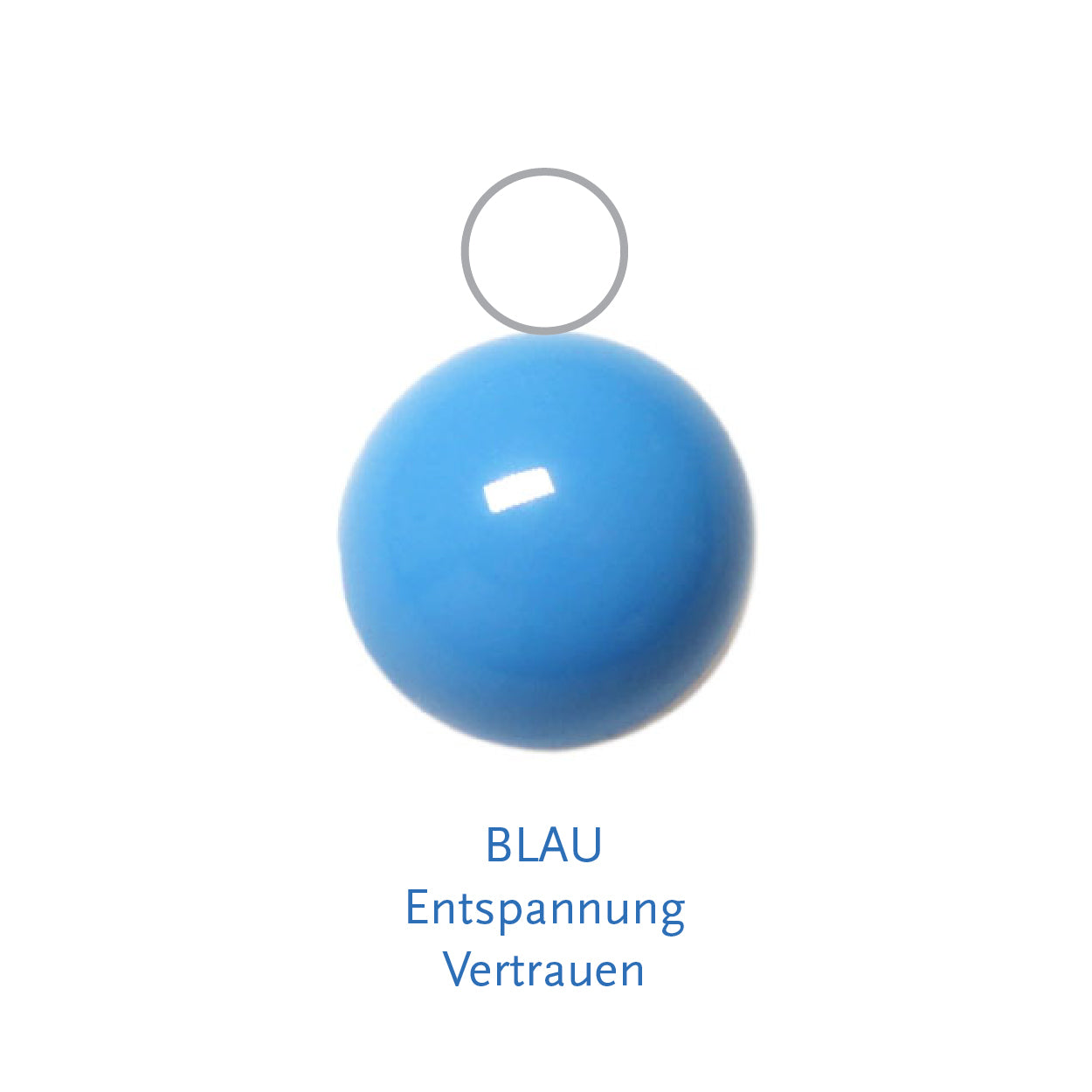 Glaskugel blau 10mm BaBa jewellery