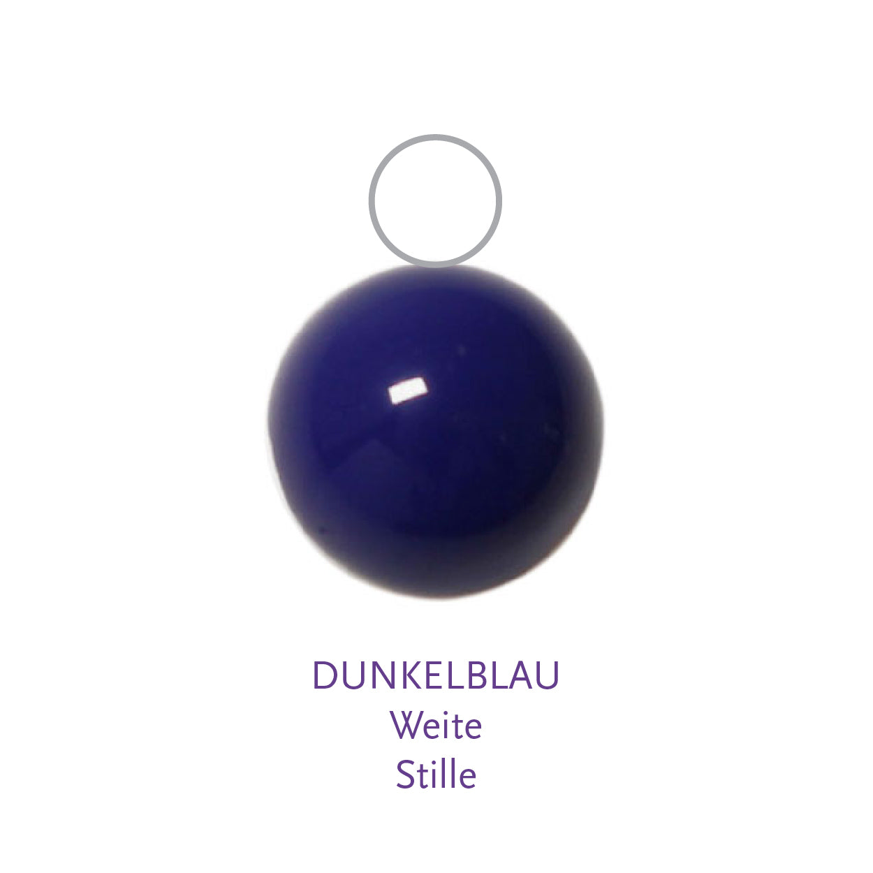 Glaskugel dunkelblau 10mm BaBa jewellery