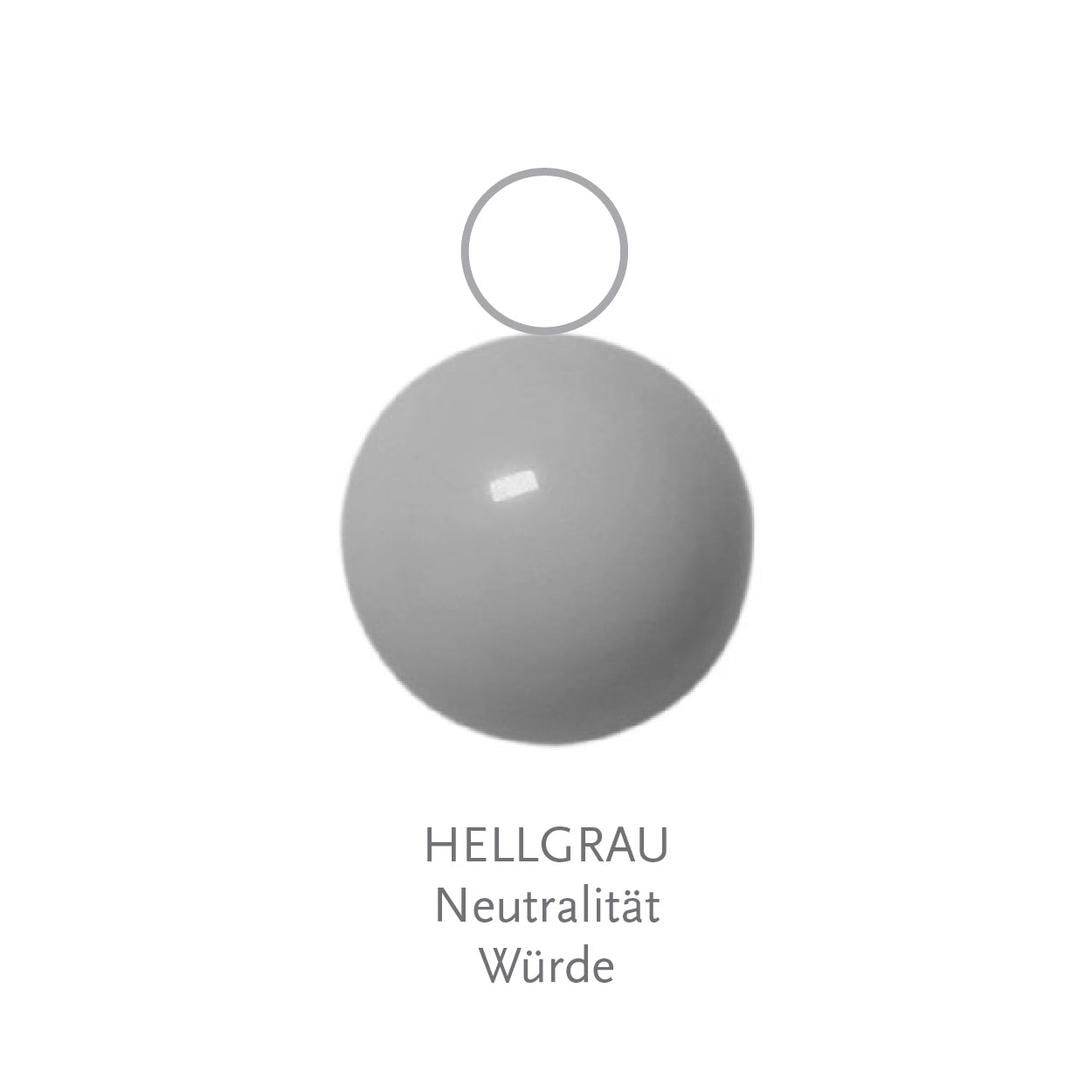 Glaskugel hellgrau 10mm BaBa jewellery