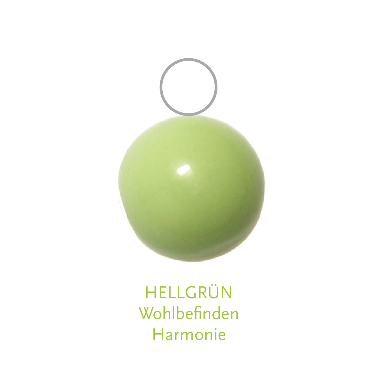 Glaskugel hellgrün 10mm BaBa jewellery