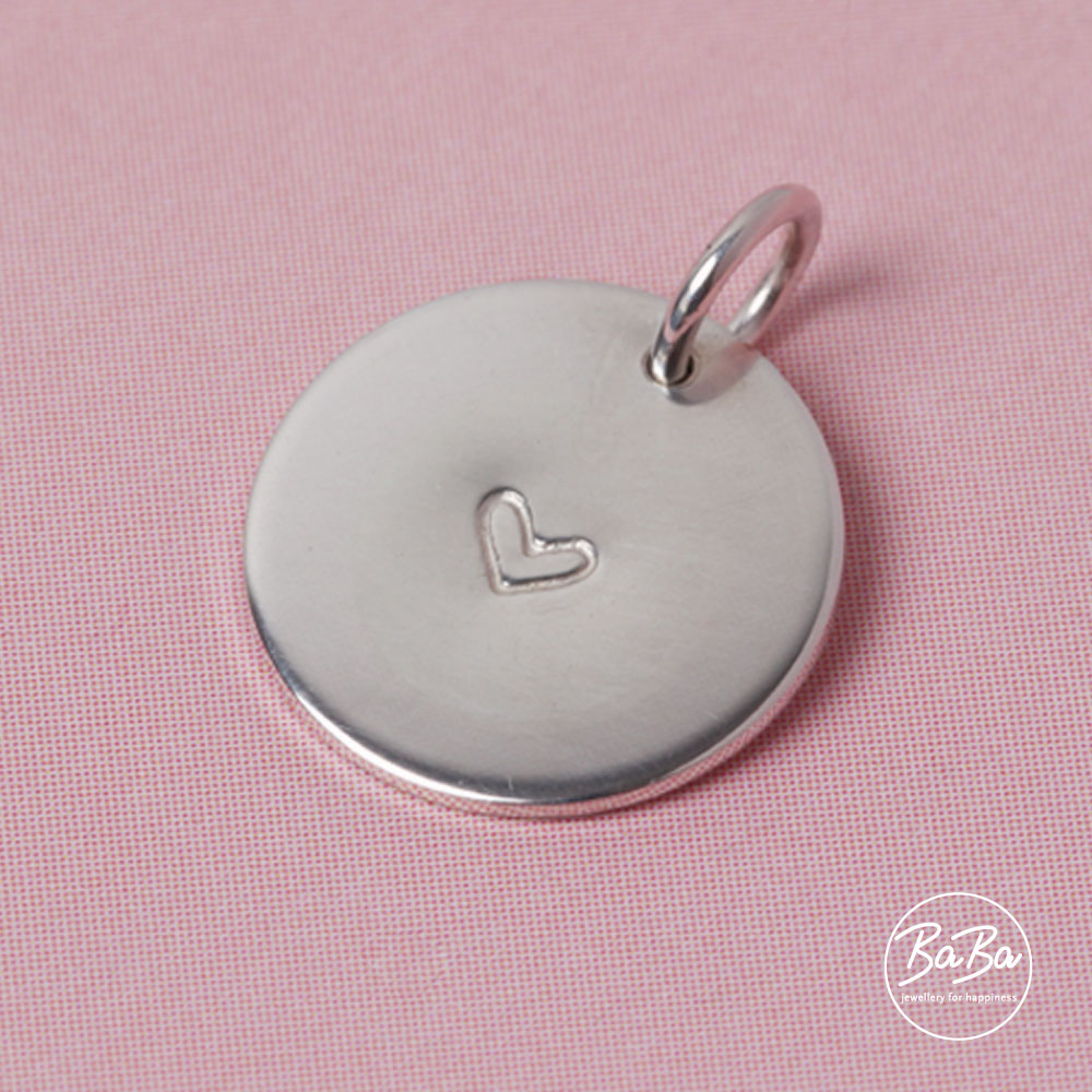 Herz Anhänger Silber gestempelt BaBa jewellery