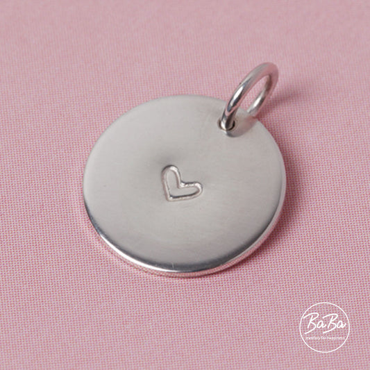 Herz Anhänger Silber gestempelt BaBa jewellery