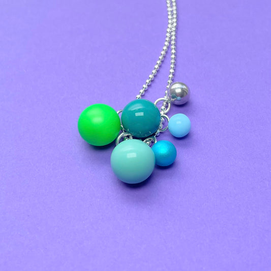 Silberkette mit 6 Anhängern "Grren" BaBa jewellery
