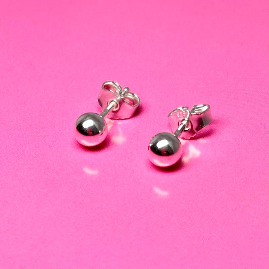 Ohrstecker Silberkugel 5mm BaBa jewellery for happiness