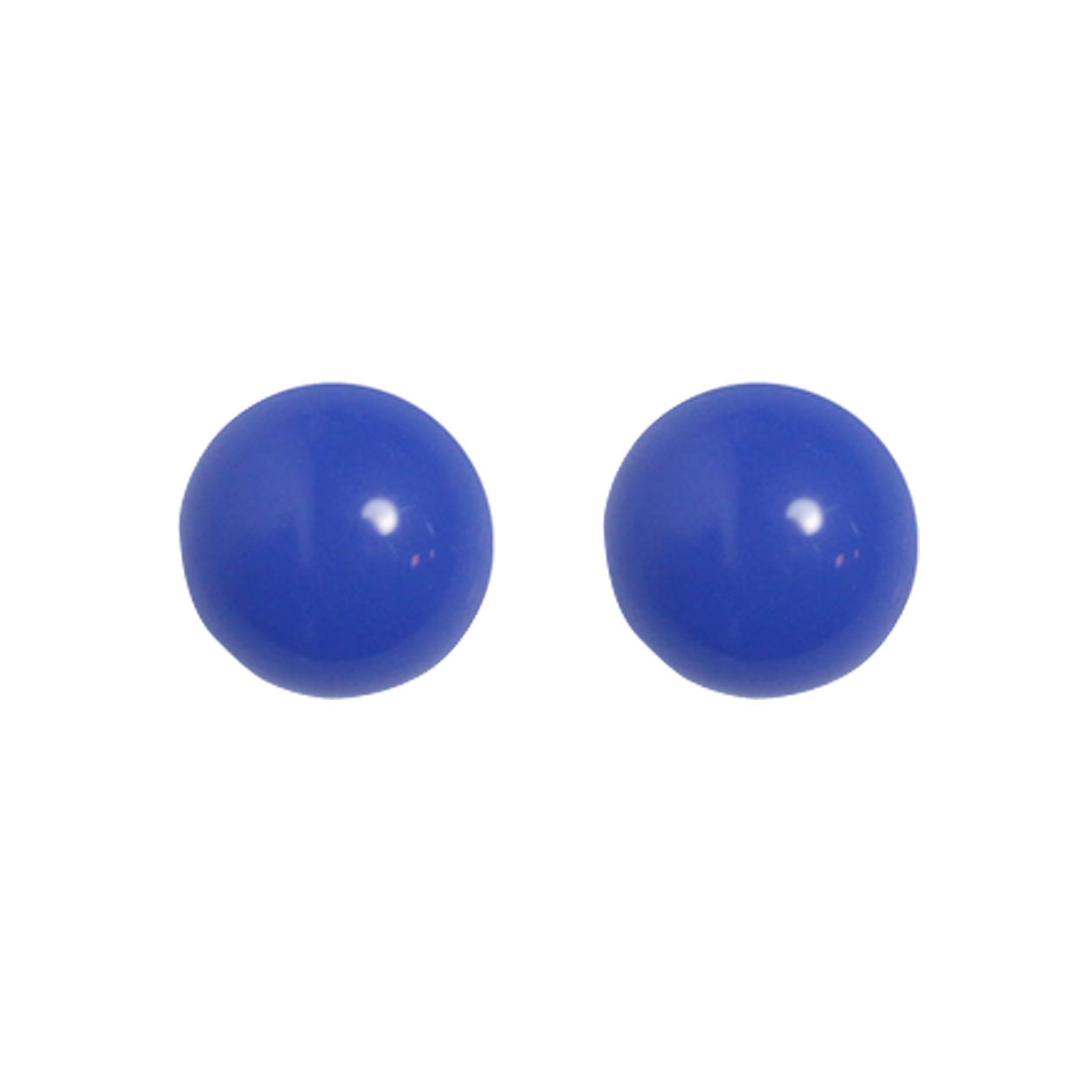 Ohrstecker Achat Blau 6mm BaBa jewellery for happiness