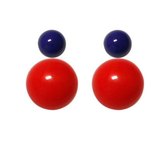 Ohrstecker-dunkelblau-rot BaBa jewellery for happiness