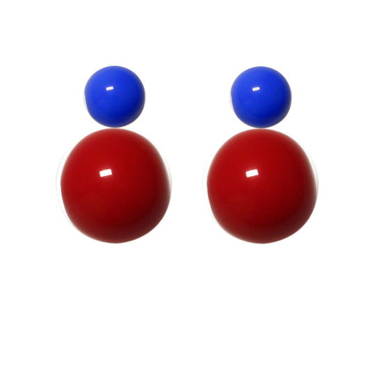 Ohrstecker königsblau-dunkelrot BaBa jewellery for happiness