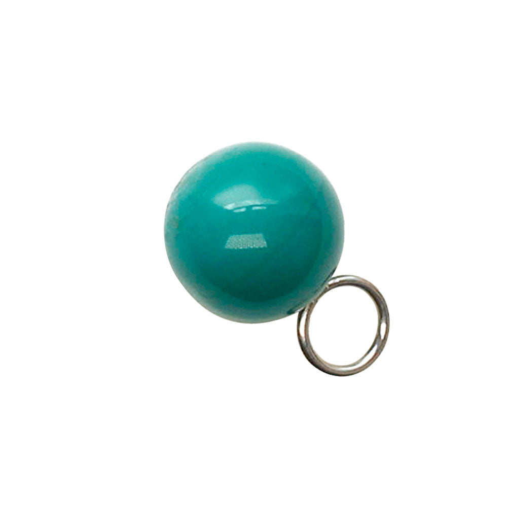 Glaskugel 14mm petrolgrün BaBa jewellery for happiness